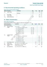 74LVC132ABQ-Q100X Datasheet Page 4