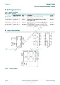 74LVC138APW/AUJ Datasheet Page 2