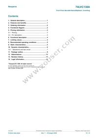 74LVC138APW/AUJ Datasheet Page 15