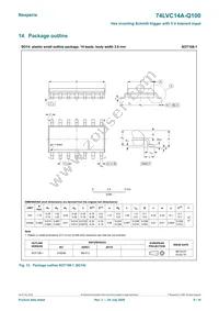 74LVC14AD-Q100J Datasheet Page 9