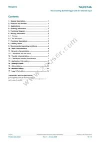 74LVC14APW/AUJ Datasheet Page 15
