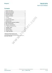 74LVC157APW/AUJ Datasheet Page 16