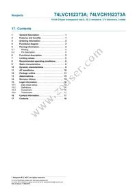 74LVC162373ADL Datasheet Page 18