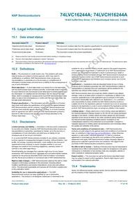 74LVC16244ABQ Datasheet Page 17