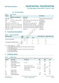 74LVC16374ABQ Datasheet Page 6