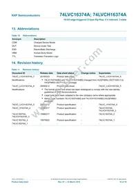 74LVC16374ABQ Datasheet Page 16