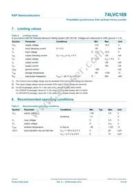 74LVC169D Datasheet Page 8