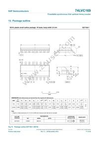 74LVC169D Datasheet Page 17