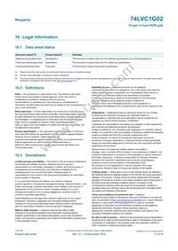 74LVC1G02GW Datasheet Page 17