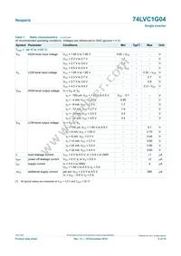 74LVC1G04GW Datasheet Page 6