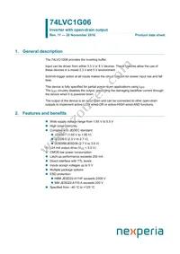 74LVC1G06GW Datasheet Cover