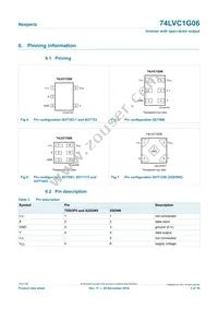 74LVC1G06GW Datasheet Page 3