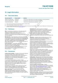 74LVC1G06GW Datasheet Page 16