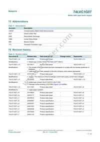 74LVC1G07GN Datasheet Page 17