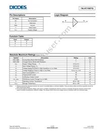 74LVC1G07QSE-7 Datasheet Page 2