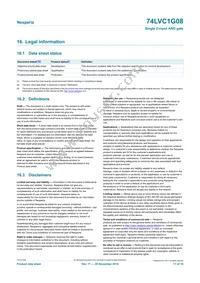 74LVC1G08GW Datasheet Page 17