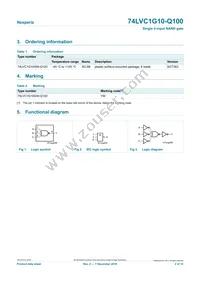 74LVC1G10GW-Q100H Datasheet Page 2