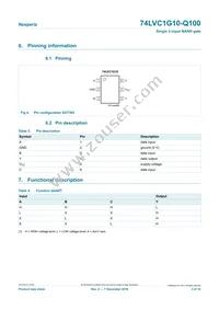 74LVC1G10GW-Q100H Datasheet Page 3