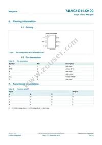 74LVC1G11GV-Q100H Datasheet Page 3