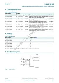 74LVC1G123GM Datasheet Page 2