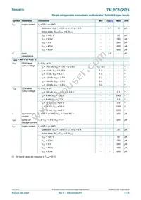 74LVC1G123GM Datasheet Page 6