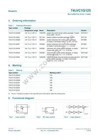 74LVC1G125GW Datasheet Page 2