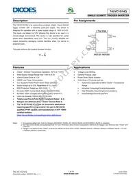 74LVC1G14QSE-7 Datasheet Cover