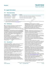 74LVC1G32GW Datasheet Page 17