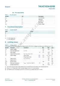 74LVC1G34GV-Q100H Datasheet Page 3