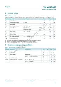 74LVC1G386GV Datasheet Page 4