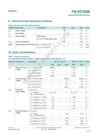 74LVC1G86GW Datasheet Page 5