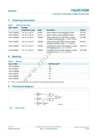 74LVC1G98GN Datasheet Page 2