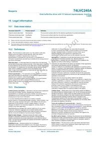 74LVC240APW/AUJ Datasheet Page 15