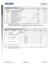 74LVC240AQ20-13 Datasheet Page 3