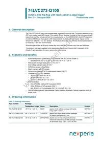 74LVC273D-Q100J Datasheet Cover