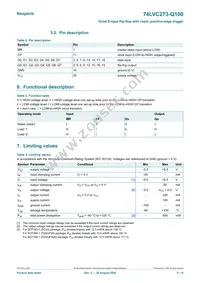 74LVC273D-Q100J Datasheet Page 3