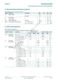 74LVC273D-Q100J Datasheet Page 4