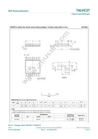 74LVC27BQ Datasheet Page 9