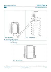 74LVC2952APW Datasheet Page 4