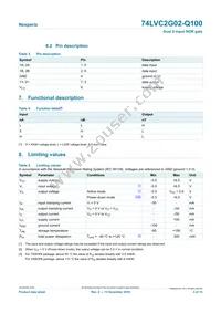74LVC2G02DC-Q100H Datasheet Page 3