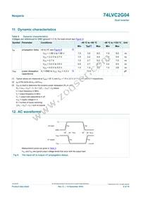 74LVC2G04GV Datasheet Page 6