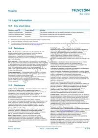 74LVC2G04GV Datasheet Page 16