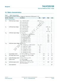 74LVC2G126GD/S470 Datasheet Page 6