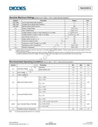 74LVC2G14FW4-7 Datasheet Page 3