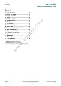 74LVC2G240GD Datasheet Page 17