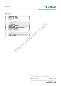 74LVC2G38GD Datasheet Page 21