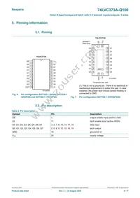 74LVC373ADB-Q100J Datasheet Page 4