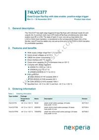 74LVC377DB Datasheet Cover