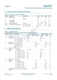 74LVC377DB Datasheet Page 4