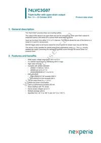 74LVC3G07GD Datasheet Cover